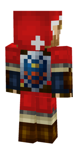 Black skin: body, back render