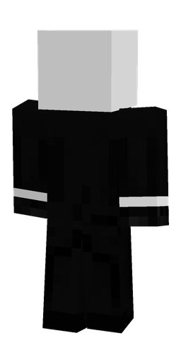 Black skin: body, back render
