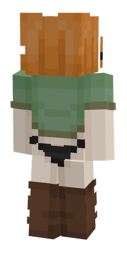 Brown skin: body, back render