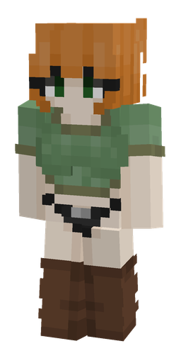 Brown skin: body, front render