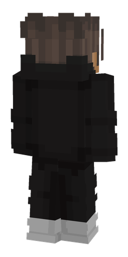 Black skin: body, back render