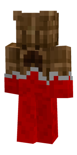 Brown skin: body, back render