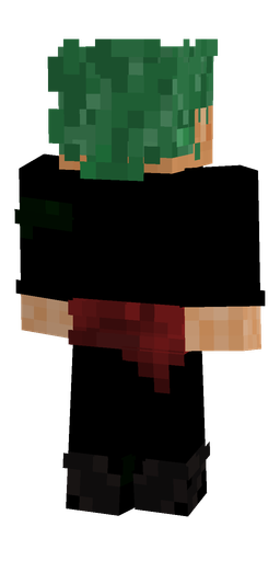 Black skin: body, back render