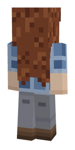 Blue skin: body, back render