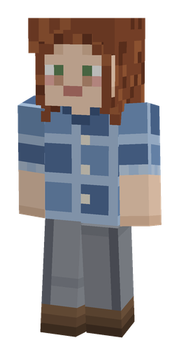 Blue skin: body, front render