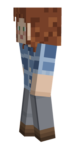 Blue skin: body, left side render