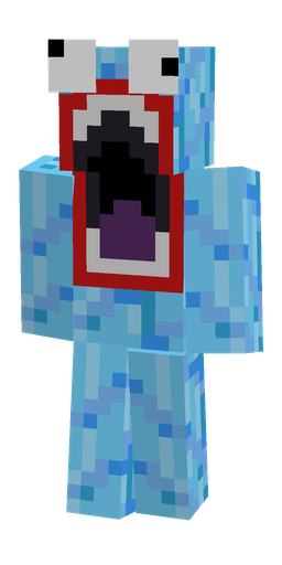 Blue skin: body, front render