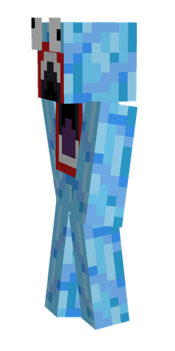 Blue skin: body, left side render