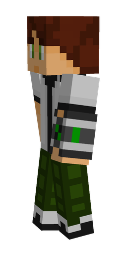 Black skin: body, left side render