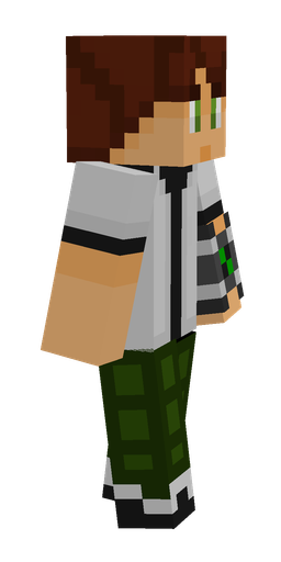 Black skin: body, right side render