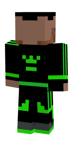 Black skin: body, back render