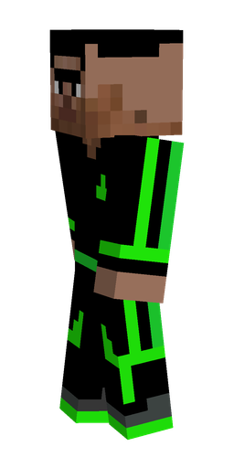 Black skin: body, left side render