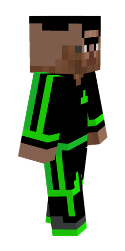 Black skin: body, right side render