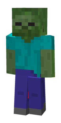 Blue skin: body, front render