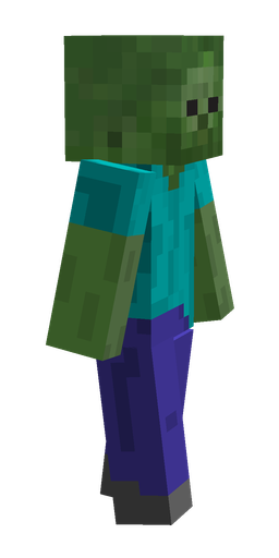 Blue skin: body, right side render