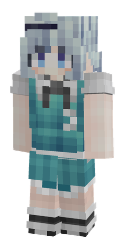 Blue skin: body, front render