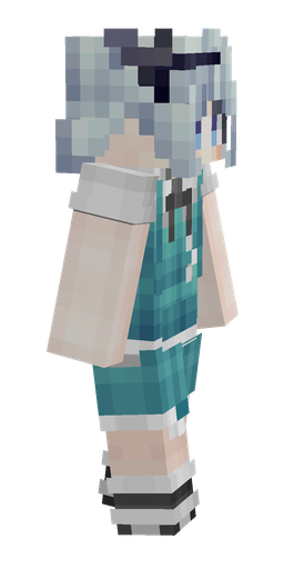 Blue skin: body, right side render
