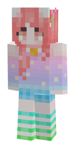 Blue skin: body, front render
