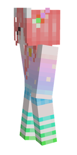 Blue skin: body, left side render