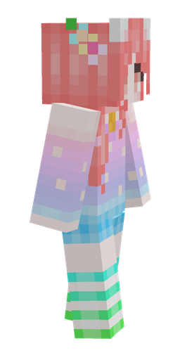 Blue skin: body, right side render
