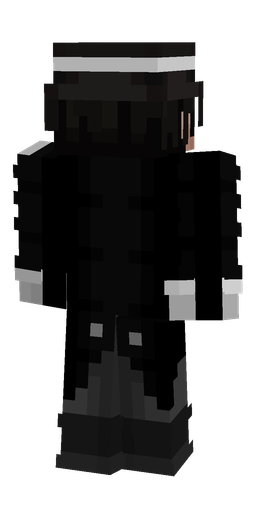 Black skin: body, back render