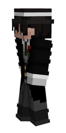 Black skin: body, left side render