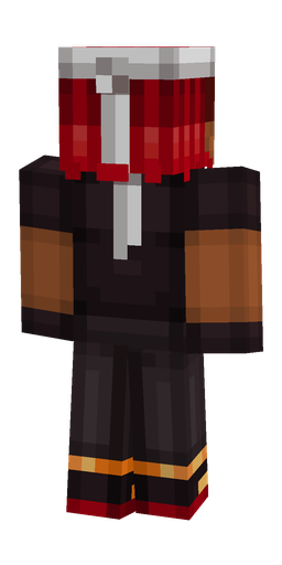 Black skin: body, back render