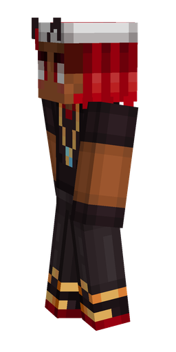 Black skin: body, left side render