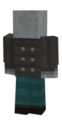 Black skin: body, back render