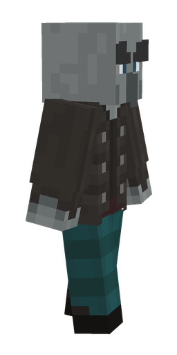 Black skin: body, right side render