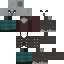 Black skin: raw texture render