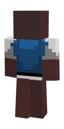 Blue skin: body, back render