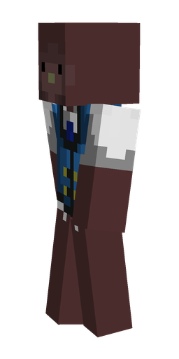 Blue skin: body, left side render
