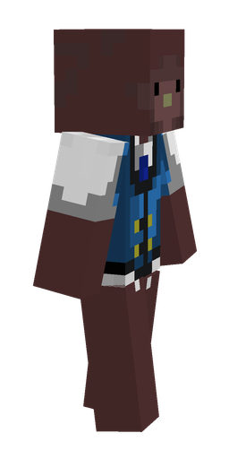 Blue skin: body, right side render