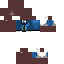 Blue skin: raw texture render