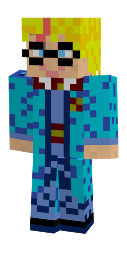 Blue skin: body, front render