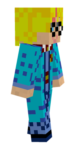 Blue skin: body, right side render