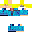 Blue skin: raw texture render