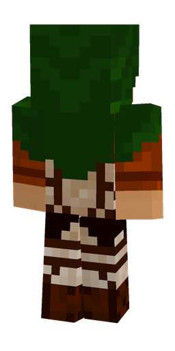 Brown skin: body, back render