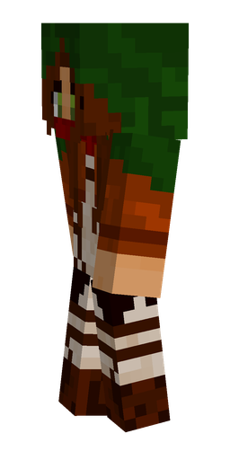Brown skin: body, left side render