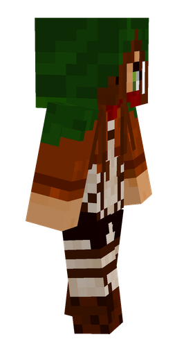 Brown skin: body, right side render