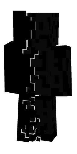 Black skin: body, back render