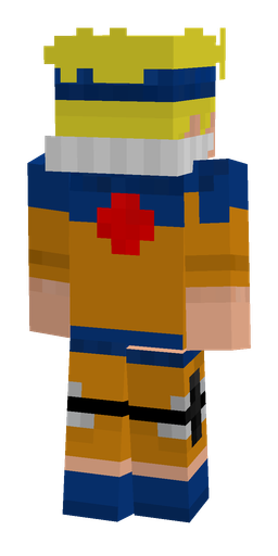 Blue skin: body, back render