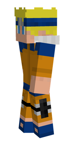 Blue skin: body, left side render
