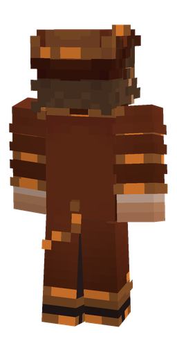 Brown skin: body, back render