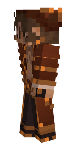 Brown skin: body, left side render