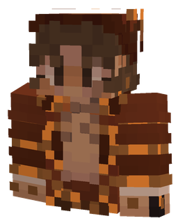 Brown skin: bust render