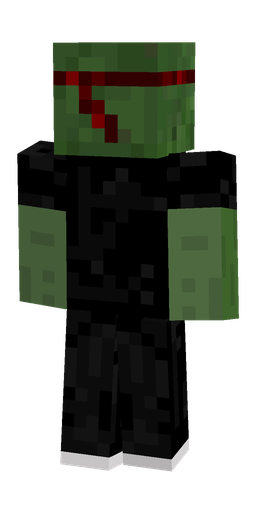 Black skin: body, back render
