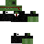 Black skin: raw texture render