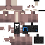 Black skin: raw texture render